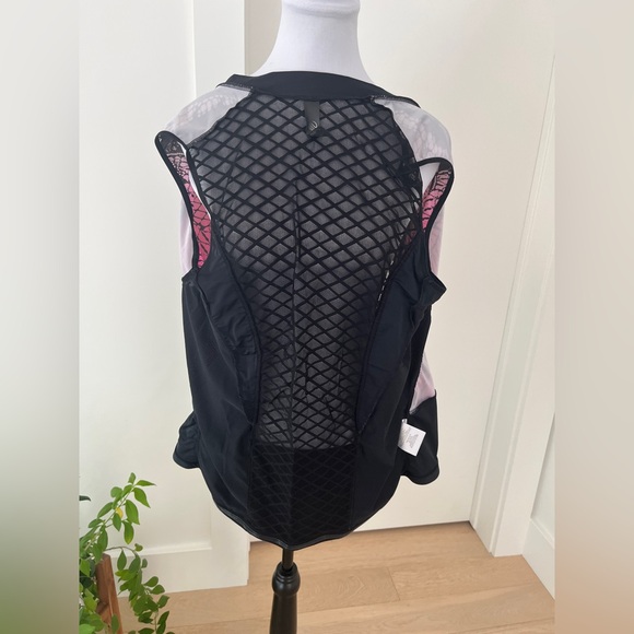 MPG Legacy Bike Cycling Jersey Pink Reptile Print Mesh Back Sleeveless Full Zip - Picture 10 of 16